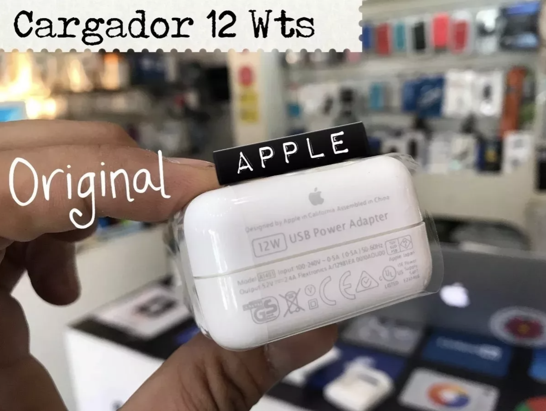 Cargador Rapido Usb 1a Para Apple Iphone 4, 3, 3g, 3gs, Blanco con